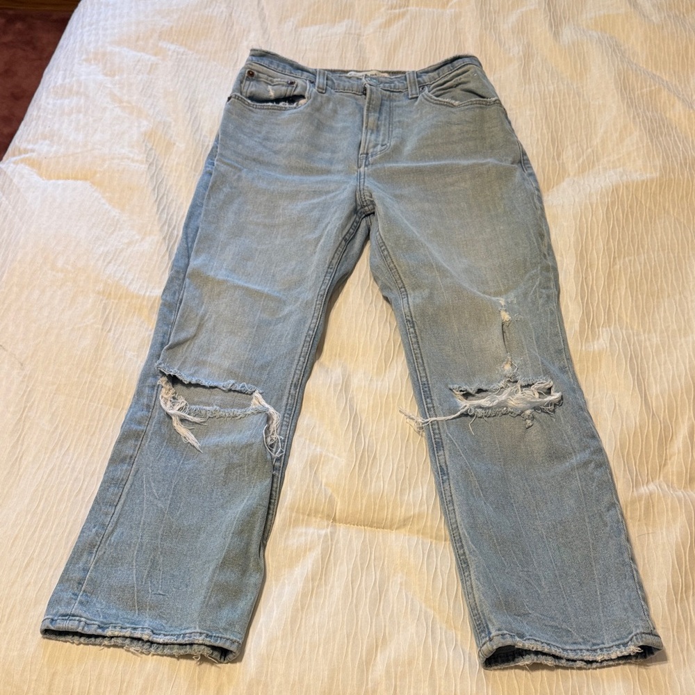 Abercrombie & Fitch Cropped Jeans The Ankle Straight Ultra High Rise 26/2S